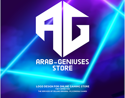 Arab Geniuses Gaming Store Logo and Cover