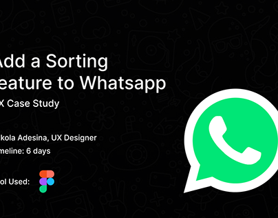 Case study - Helping whatsapp users manage their chats