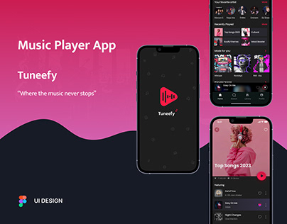 Tuneefy | Music Player App | UI Design