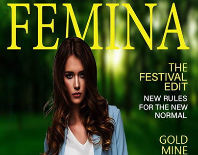Fashion Magazine cover page