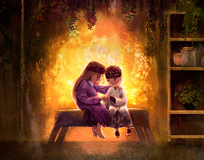 The way of love. Children's book illustration.