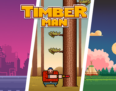 "Timberman" - mobile game, big update 2022