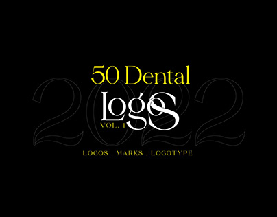 50 dental logos and marks 2022 "B&W"