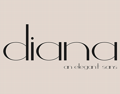 Diana | An Elegant Sans Typeface