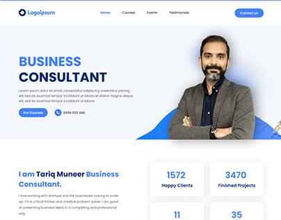Business Consaltant Webiste Home Page Design