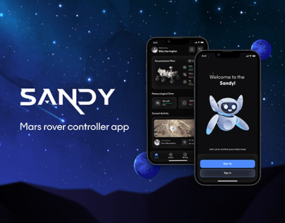 Sandy app - mars rover controller app