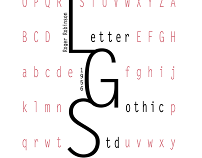 Font Poster - Letter Gothic