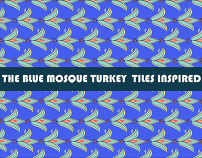 The blue mosque turkey tiles