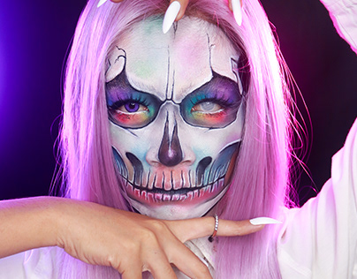 Skeleton Makeup for Halloween