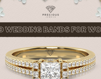Stunning Gold Wedding Bands for Women | Precious Jewels