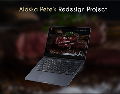 Redesign for restaurant Alaska Pete's | UX/UI project