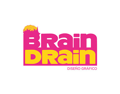 Marca para el estudio de diseño BRAIN DRAIN