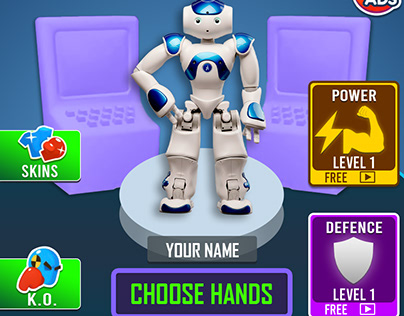 Robot Fight Game UI