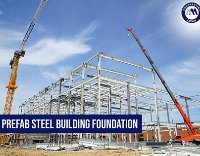 Prefab steel building foundation