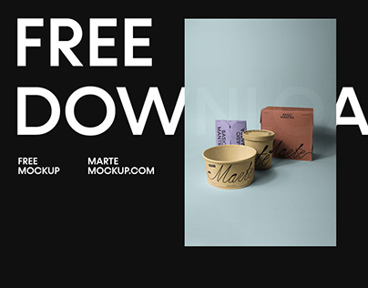 Free Box Mockup | Marte Mockup