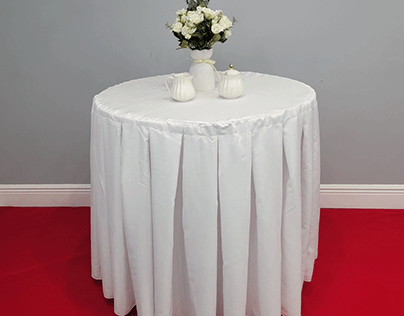 Round Fitted Tablecloth 42" Height Majestic