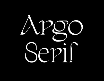 Argo Display Font