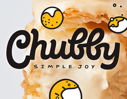 "Chubby"—doughnut holes café branding