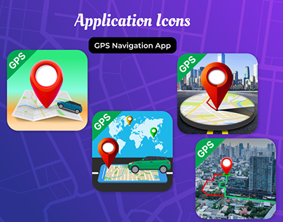 GPS Navigation App Icons