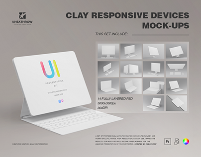 CLAY RESPONSIVE DEVICES MOCK-UPS