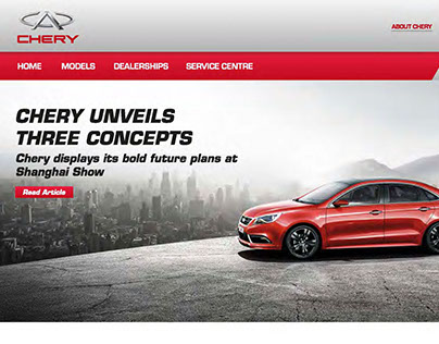 Project thumbnail - Chery Website Concept