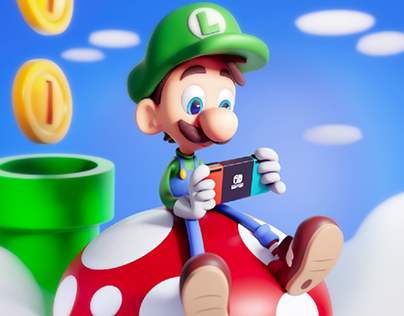 Luigi having a great time 😊
