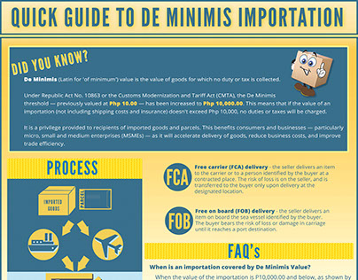 Quick Guide to De Minimis Importation - PHL Customs