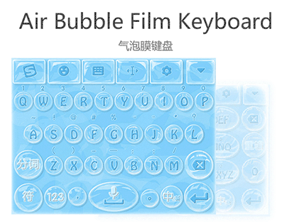 Air bubble film keyboard