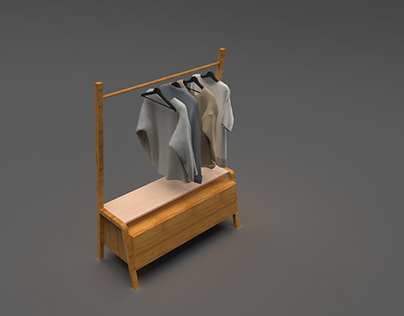Project thumbnail - MInimal Cloth rack