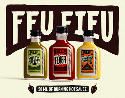 Feu Fieu - Hot sauce branding