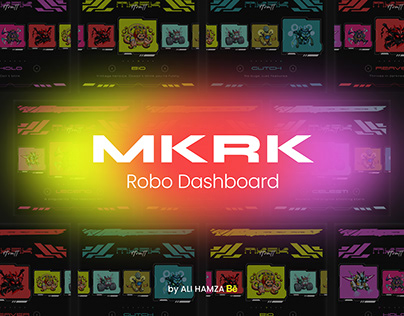 MKRK Robo Futuristic Dashboard Design UI/UX