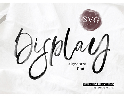 Display Signature Font - SVG
