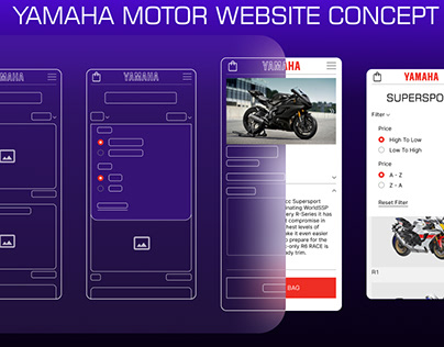 YAMAHA MOTOR website redesign l E-Commerce