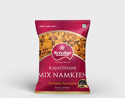 Rajasthani Mix Namkeen Pouch Design