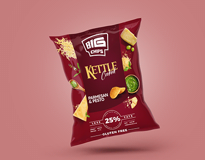 Big Chips | Kettle Cooked Premium Packaging In Market