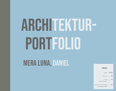 Architecture Portfolio (in German)