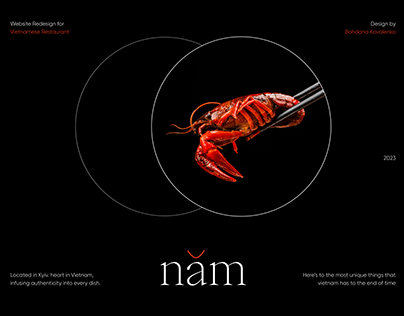 NAM | Restaurant Website Design