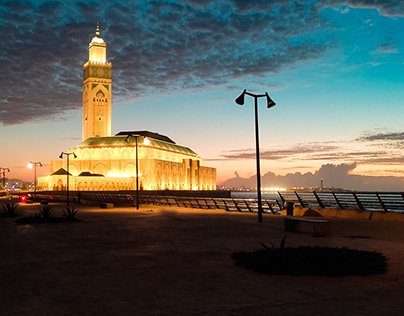 the mosque Hassan 2 in Morocco