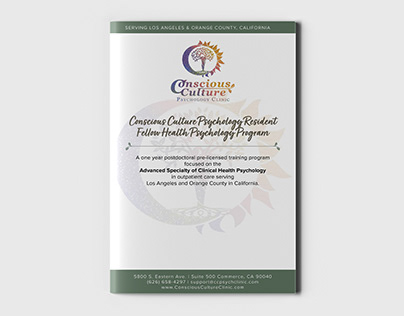 Half-fold brochure: Conscious Culture Psychology Clinic