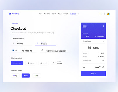 Ecommerce Website Checkout Page