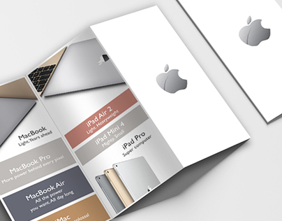 College Project. Apple. Promotional Z-Fold brochure