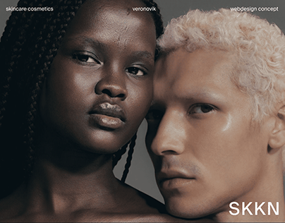 SKKN skincare cosmetics webdesign concept