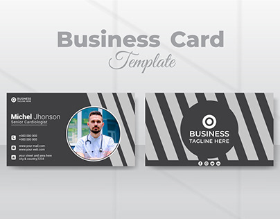 Professional Medical Business Card Template Design