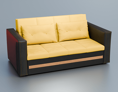 Project thumbnail - 3D моделирование диванчика