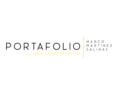 PORTAFOLIO PROFESIONAL ARQUITECTO MARCO MARTINEZ