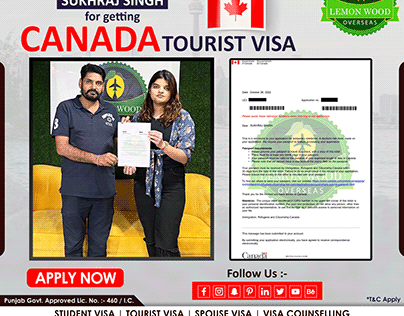 Congratulations SUKHRAJ SINGH for CANADA TOURIST VISA
