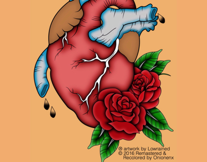 Heart tattoo design