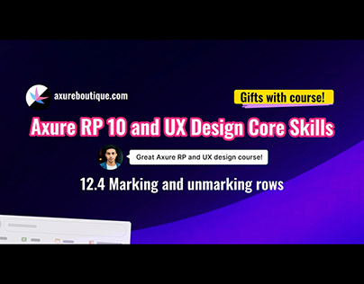 Axure RP 10 and UX skills course — 12.4 Marking rows