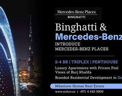 Binghatti Properties Announces 'Mercedes-Benz Places’