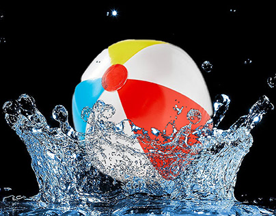 splashing ball